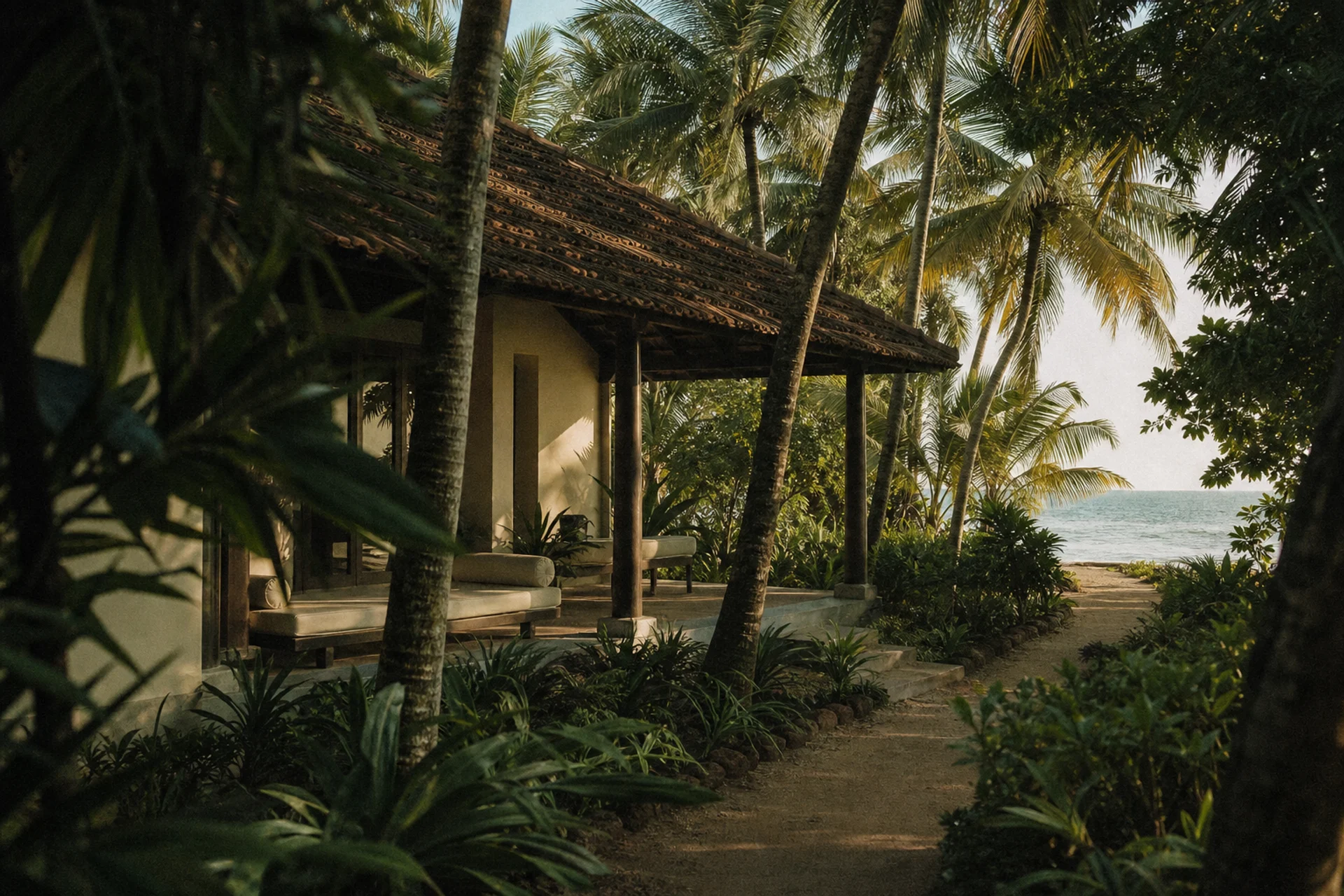 Коттедж beach-retreat в кокосовой роще Marari